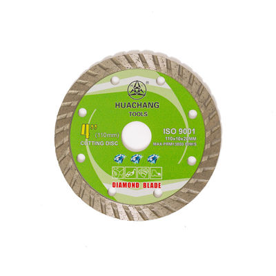 Kalte Presse 4.3inch ‚110×1.2/1.8×10×20mm Turbo Diamond Blade For General Purpose, keramisch, Marmor- und konkret