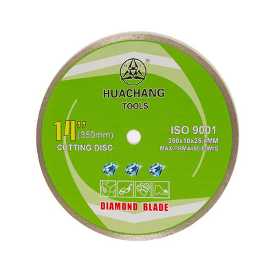 Kalter Zoll 350×2.2/3.2×10×25.4mm×24T ununterbrochener Rim Diamond Blade For Angle Grinder der Presse-14