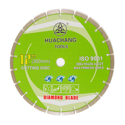 300x25.4mm ein 12 Zoll-Trockenschnitt segmentierten einem doppelten Zweck dienenden Diamond Blade For Granite Stone-Ausschnitt
