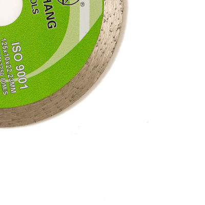 hohe Qualität 5inch 125×1.2/1.8×10×22.23mm ununterbrochener Rim Diamond Blade For General Purpose, keramisch, Marmor- und konkret