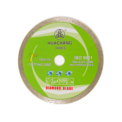 Kalte Presse 7inch 180×1.6/2.2×10×22.23mm ununterbrochener Rim Diamond Blade For Ceramic, marmorn mit langem Schnittleben