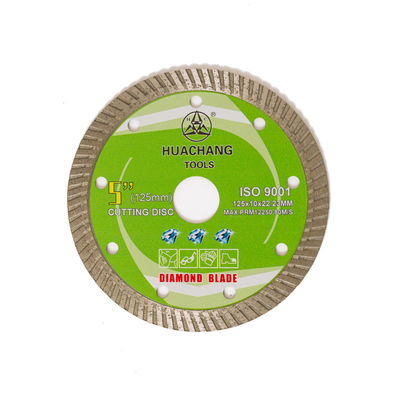 Kalte Presse 5inch ‚125×1.2/2.0×10×22.23mm Turbo Diamond Blade For General Purpose, keramisch, Marmor- und konkret