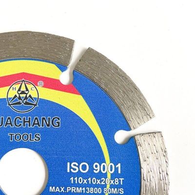 Heiße Presse	110×1.2/1.8×10×20×8T segmentierte Blatt Diamond Saw Blade For Ceramic, Fliese, Granit, Marmor, Beton und Ziegelstein