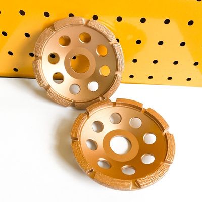 Hochrangiger Laser 4.5inch schweißte 115mm einzelne Reihe Diamond Cup Wheel For Concrete, Stein, harte Baumaterialien