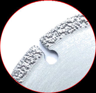 Vakuum der hohen Qualität 105×0.5/1.0×5×20×8T bronzierte Diamond Grinding Cutting Disc für Steinkeramischen Plastikmarmor