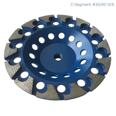 180mm Laser schweißte segmentierten konkreten Diamond Grinding Cup Wheel For, Stein-, Baumaterial