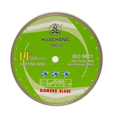 Kaltgepresste hohe Qualität 16inch 400×2.6/3.5×10×25.4mm Diamond Turbo Blade For Granite MarbleConcrete