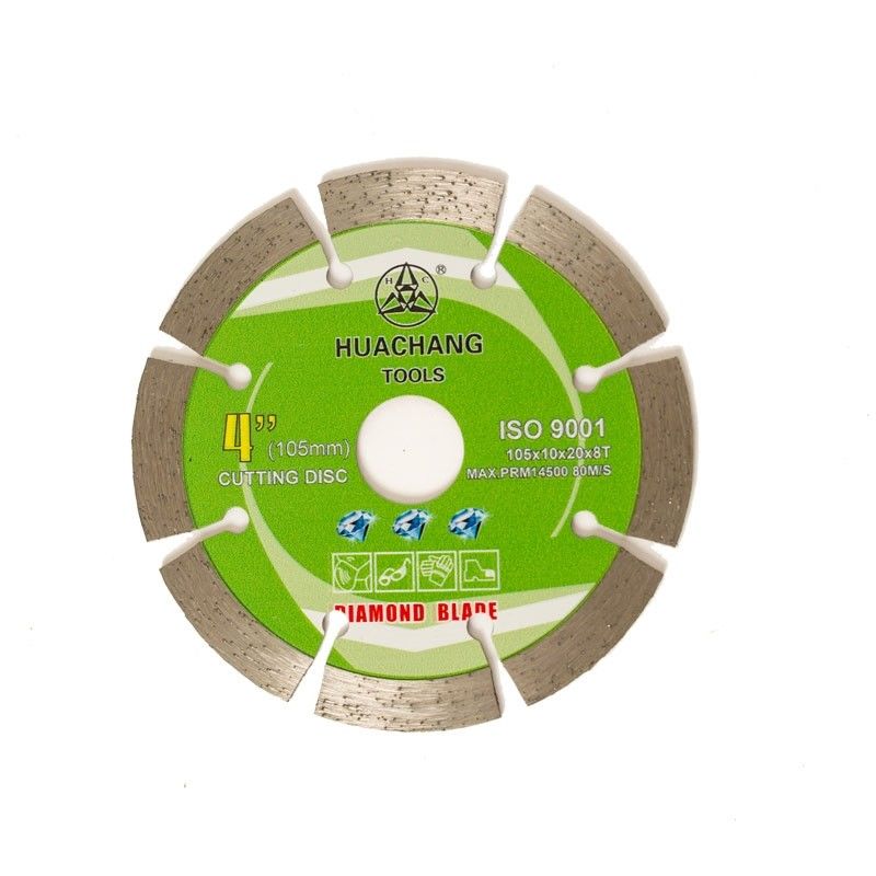 Kalte Presse 4inch 105×1.2/1.8×10×20×8T der hohen Qualität segmentierte Diamond Blade For General Purpose, Stein
