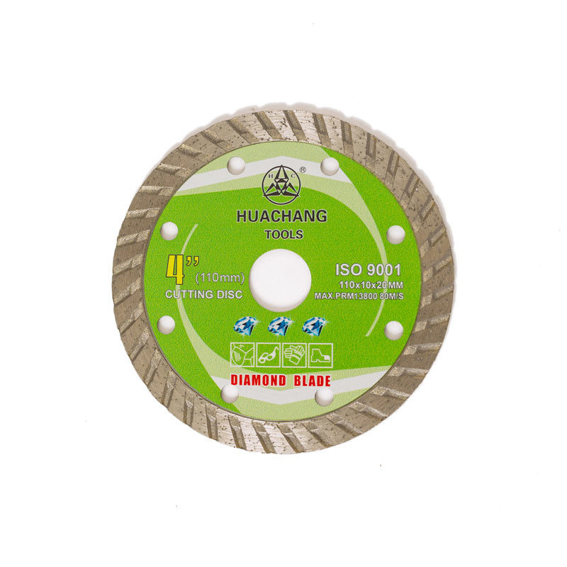 Kalte Presse 4.3inch ‚110×1.2/1.8×10×20mm Turbo Diamond Blade For General Purpose, keramisch, Marmor- und konkret