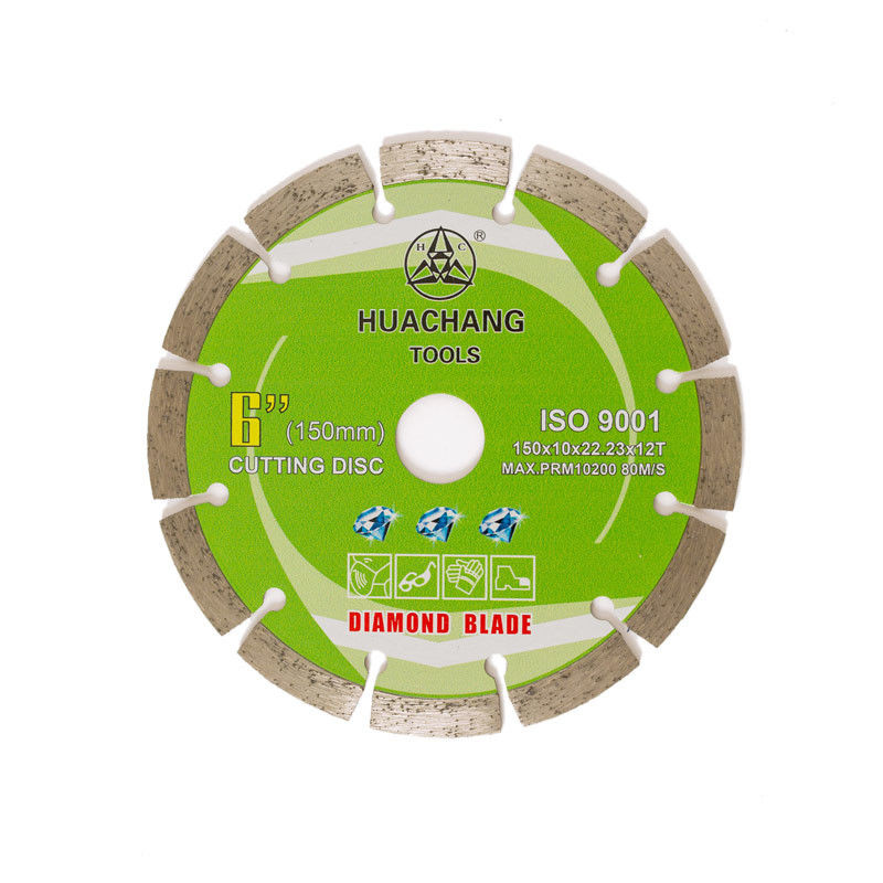 Kalte Presse 6inch ‚150×1.4/2.0×10×22.23×12T segmentierter Diamond Blade For General Purpose, Stein und konkretes Soem