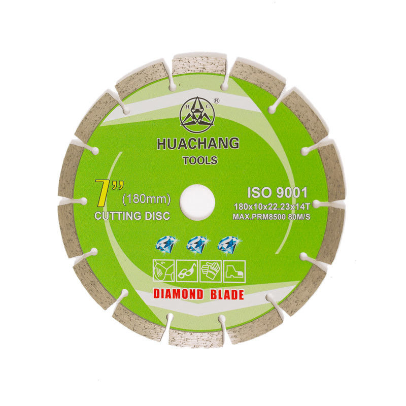 Kalte Presse 7inch 180×1.6/2.2×10×22.23×14T segmentierte Diamond Blade For General Purpose, Stein und Beton