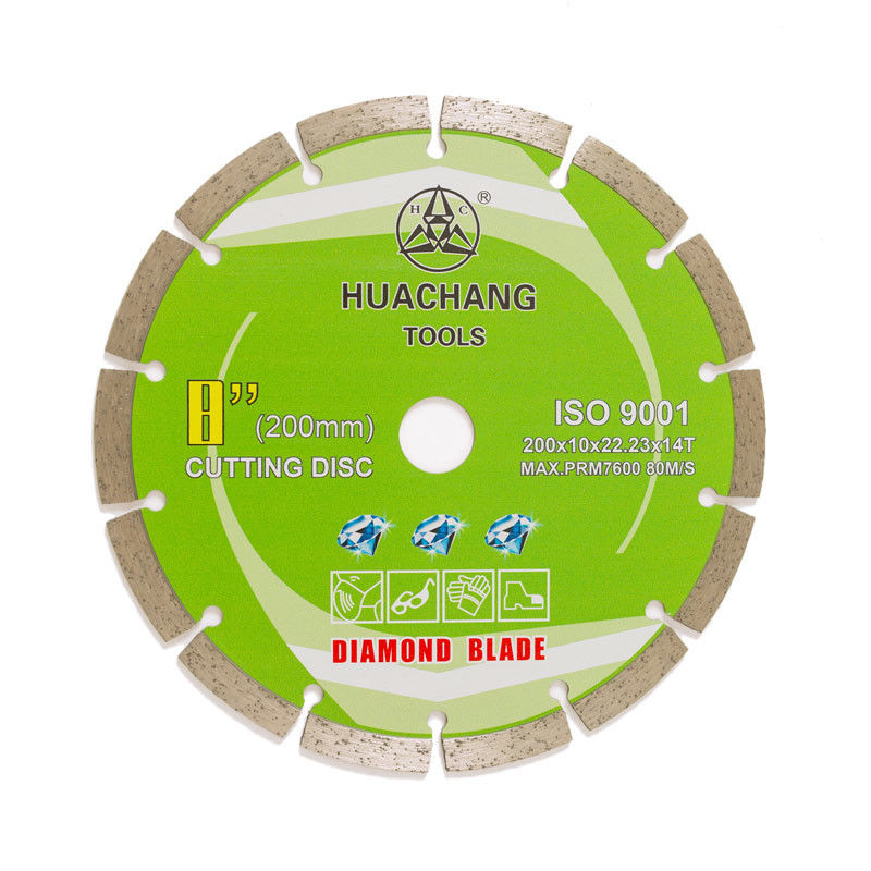 Kalte Presse 8inch 200×1.6/2.2×10×22.23mm×14T segmentierte Diamond Blade For General Purpose, Stein und Beton