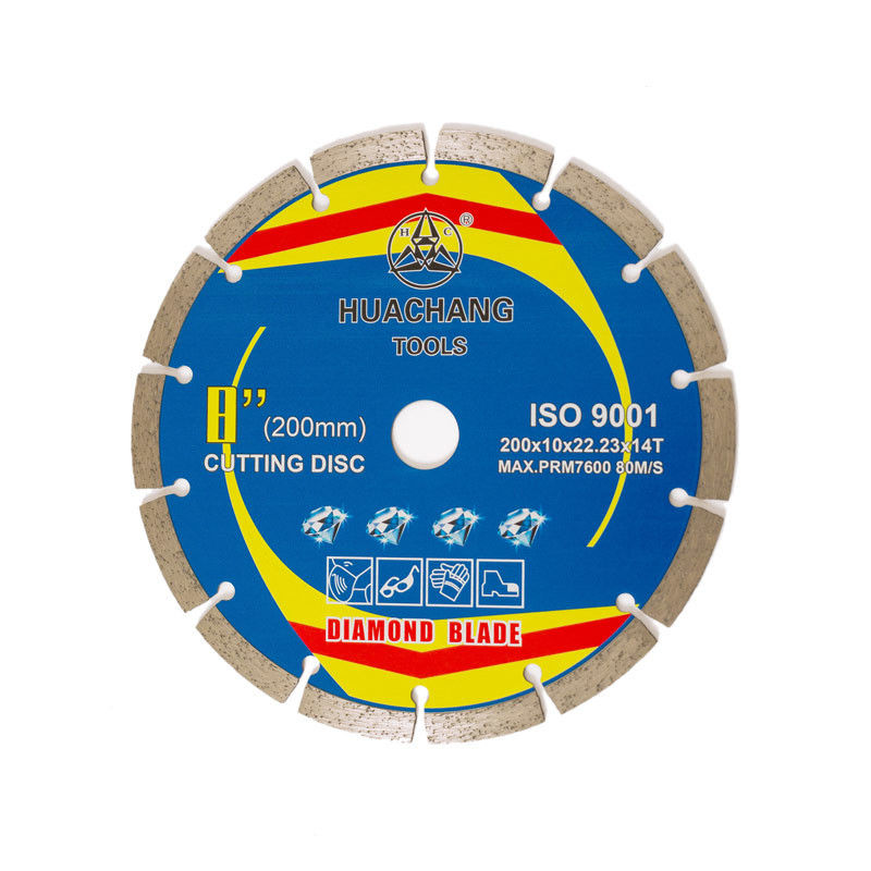 Heißer Stahlkörper der Presse-200×1.6/2.2×10×22.23×14T Diamond Saw Blade Diamond Segment &65Mn	Für keramisches Fliese, Granit, Marmor