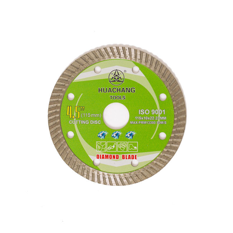 Kalte Presse 4.5inch ‚115×1.2/2.0×10×22.23mm Turbo Diamond Blade For General Purpose, keramisch, Marmor- und konkret