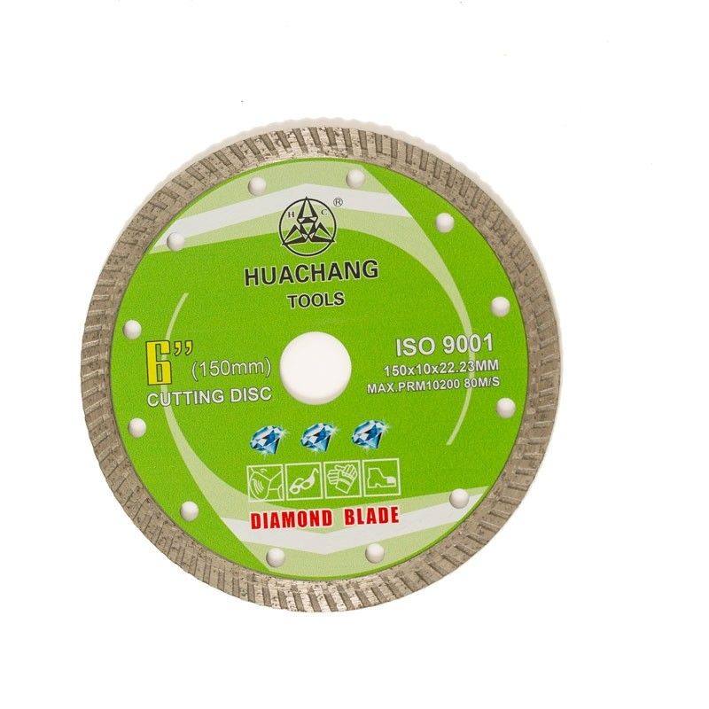 Kaltes hohe Qualität der Presse 6inch ‚150×1.4/2.4×10×22.23mm Turbo Diamond Blade für universelles, keramisch, Marmor