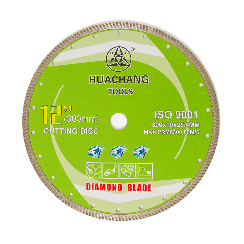 Kalte Presse 12inch 300×2.0/3.0×10×25.4mm Turbo Diamond Blade For General Purpose, keramisch, Marmor- und konkret