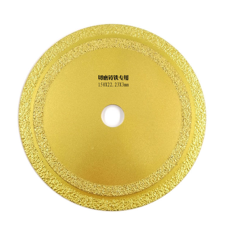 150×1.6×10×22.23mm Vakuum bronzierter Diamond Saw Blade For Cutting Roheisen-Marmormetalledelstahl-Feuer-Notfall