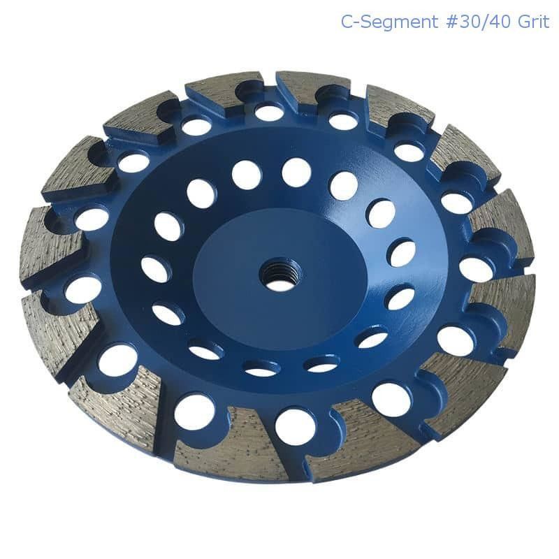 180mm Laser schweißte segmentierten konkreten Diamond Grinding Cup Wheel For, Stein-, Baumaterial